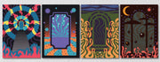 Psychedelic Wall Art, Set Of 4