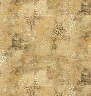 Romania Golden Damask Wallpaper
