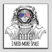 I Need More Space Monkey Art