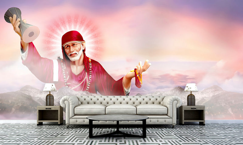 Sai Baba Customised Wallpaper