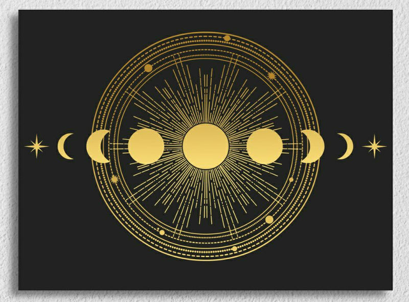 Golden Black Moon Phases