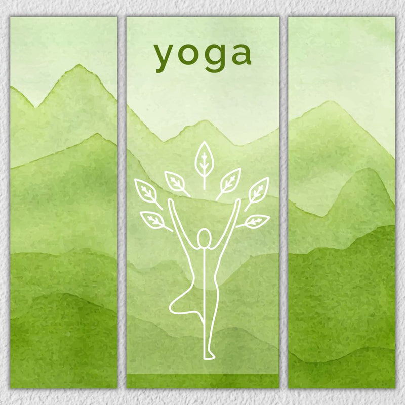 Yoga Wall Art, Set Of 3