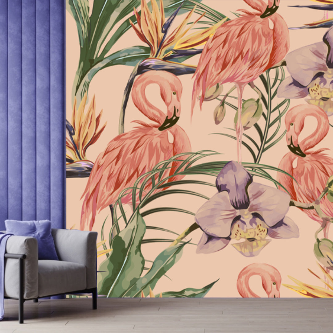 Flamingo Greenleaf Wallpaper