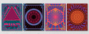 Psychedelic Wall Art, Set Of 4