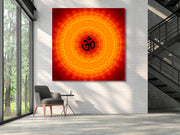 Om In Mandala Art Self Adhesive Sticker Poster