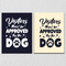Dog Approved Visitors Wall Art, Set Of 2