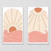 Sunset And Sunrise Wall Art 29, Set Of 2