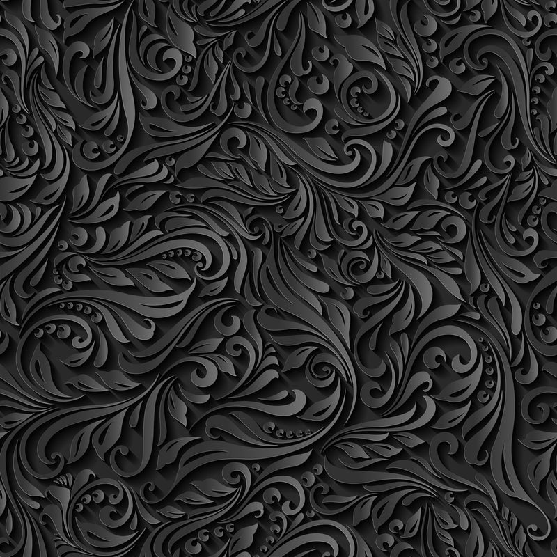 Black 3D Art Design Self Adhesive Sticker For Cabinet