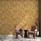 Jenica Floral Gold Stensil Wallpaper