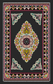 European Style Black Wallpaper