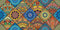 Multi Mandala Art In Dimond Shape Self Adhesive Sticker For Table