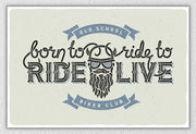 Skull And Bikers Wall Art