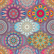 Beautiful Mandala Art Self Adhesive Sticker For Refrigerator