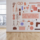 Sewing Wallpaper