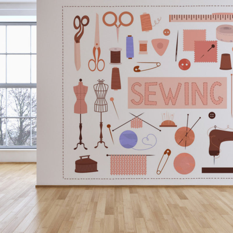 Sewing Wallpaper