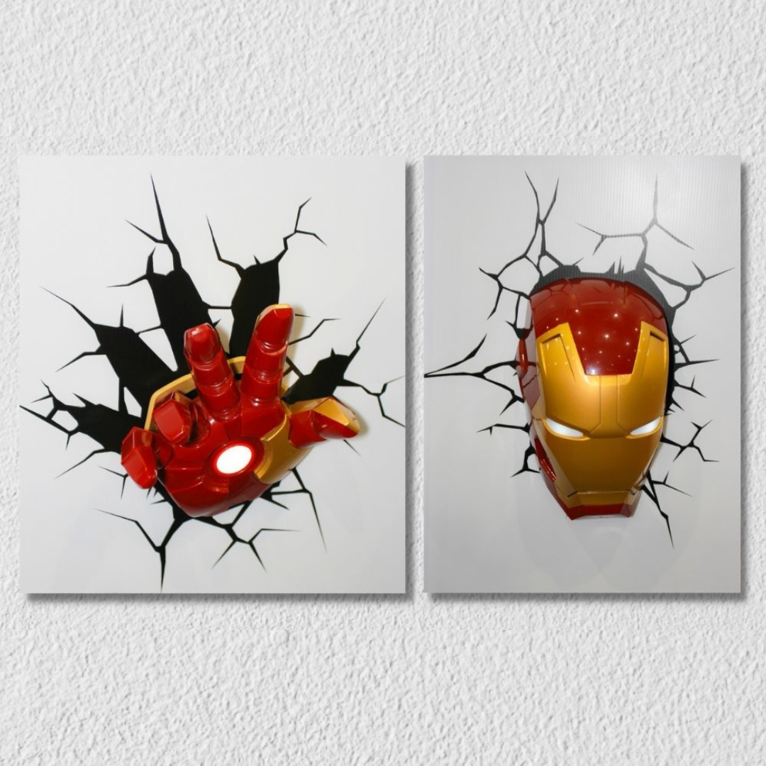 Iron Man Wall Art, Set of 2