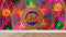 Vibrant Textile Elephant Rajasthan Wallpaper
