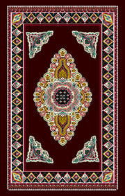 European Style Red Ceiling Wallpaper