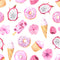 Pink Ice Creams Customize Wallpaper