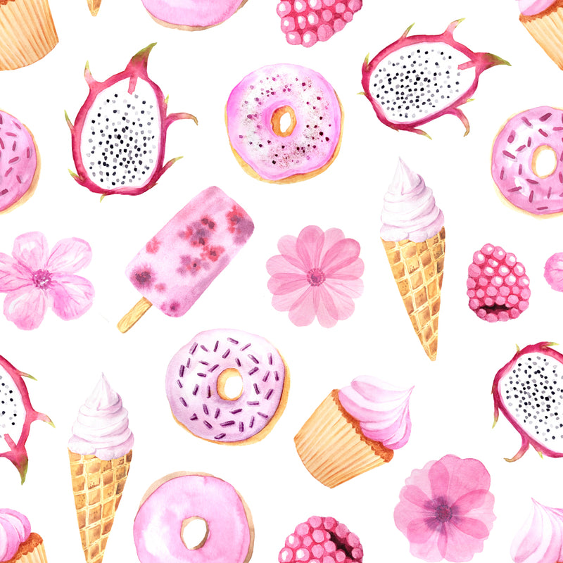 Pink Ice Creams Customize Wallpaper