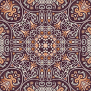 Mandala Art Mirror Pattern Self Adhesive Sticker For Table