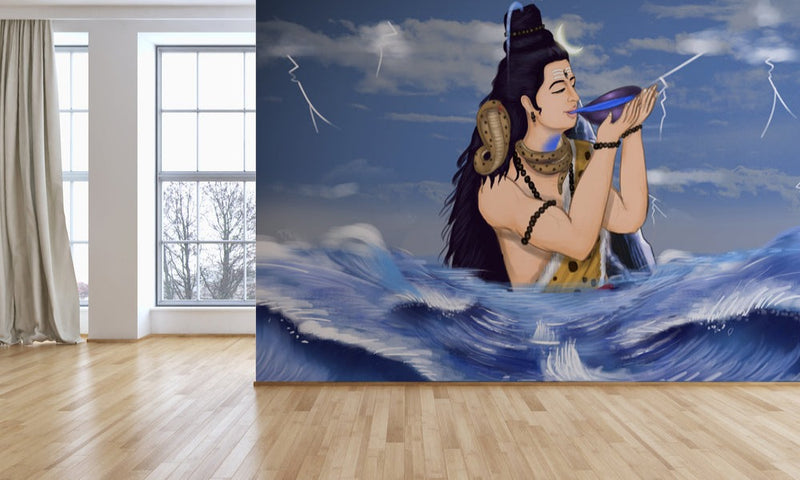 Lord Shiva Sea Wallpaper