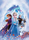 Elsa With Team Anime Self Adhesive Sticker For Door