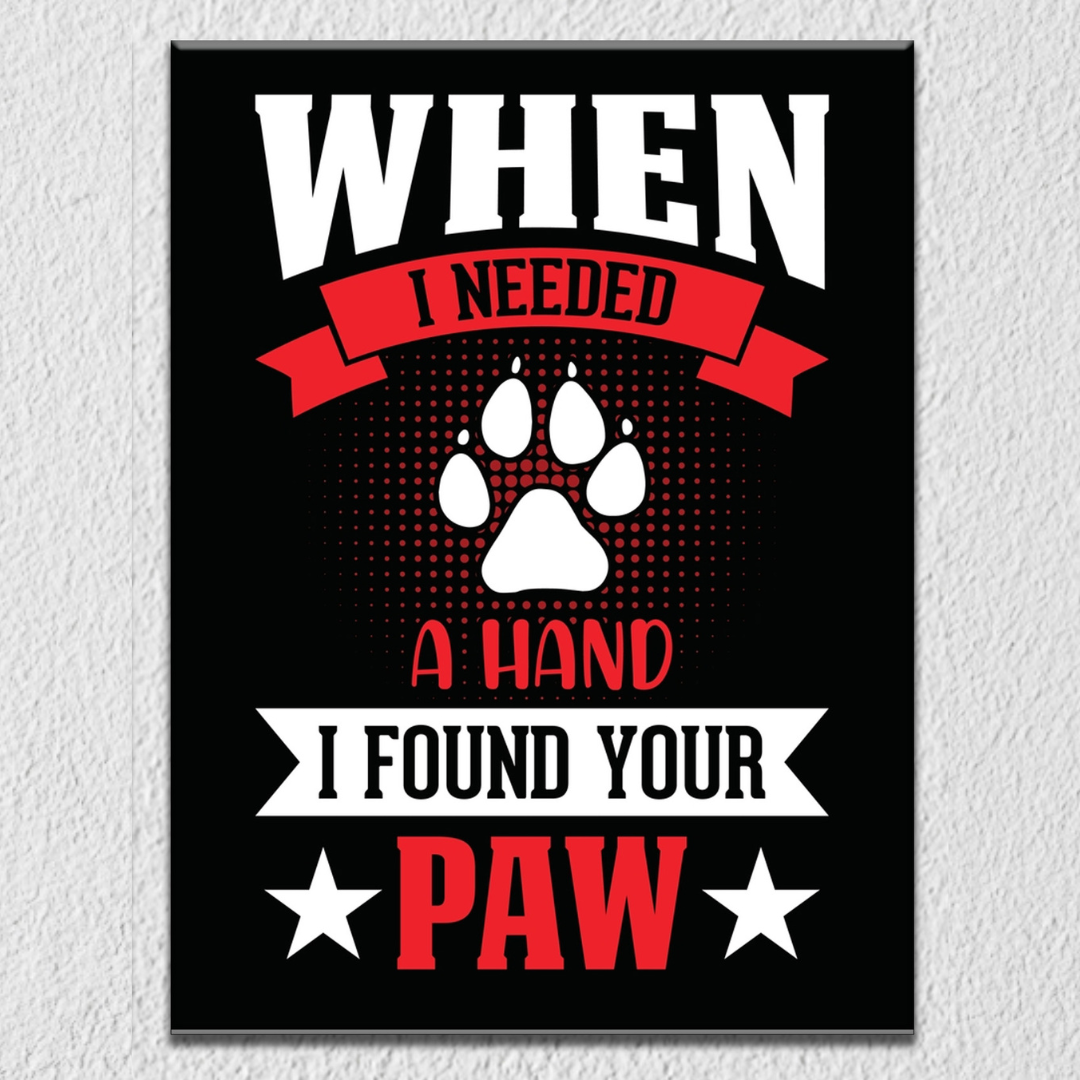 I Found Your Paw Wall Art