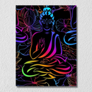 Multicolour Sitting Buddha Figure