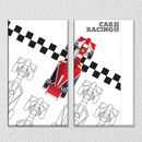 F1 Racing Wall Art , Set Of 2