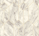 Platinum Geometric Marble Wallpaper
