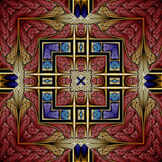 3D Fractal Lighting Ceiling Wallpaper