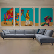 Rajasthani Desert Art Wallpaper