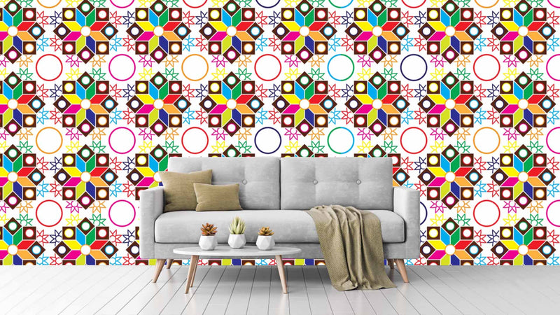 Colourful Quilt Designs Wallpaper