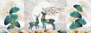 Green Deer 3D Customize Wallpaper