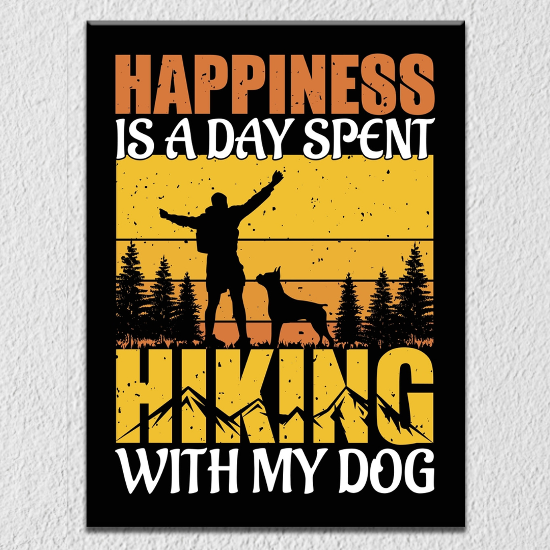Hiking With Dog Wall Art