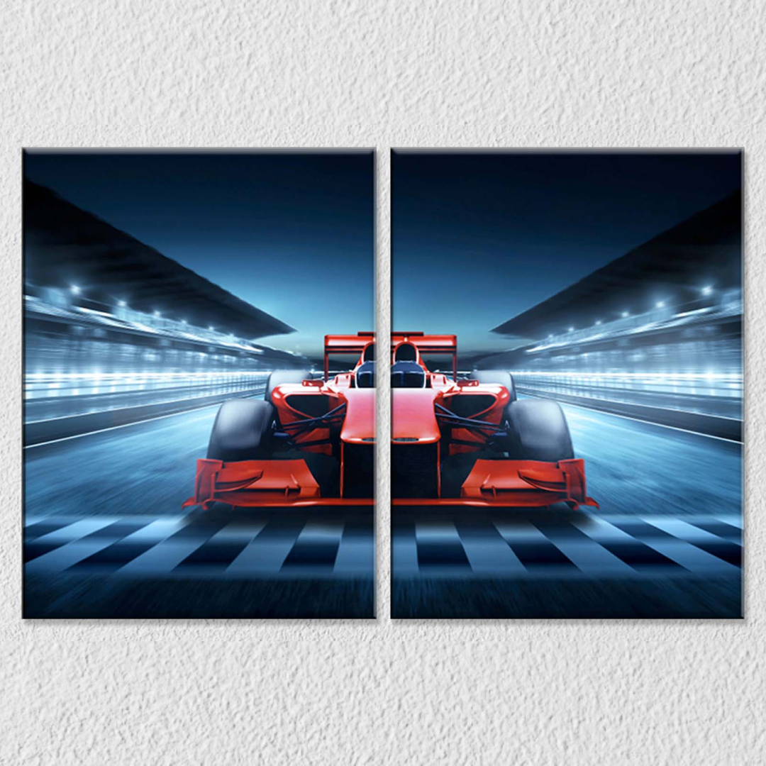 F1 Racing Wall Art, Set Of 2