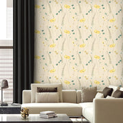 Steps Floral leaf bunch Wallpaper