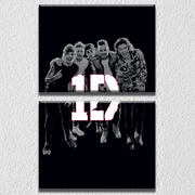 One Direction Band Logo Wall Art, Set Of 2