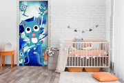 Happy Anime Self Adhesive Sticker For Door