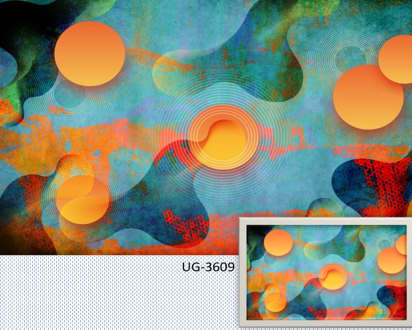 Orange cirlce art