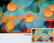 Orange cirlce art