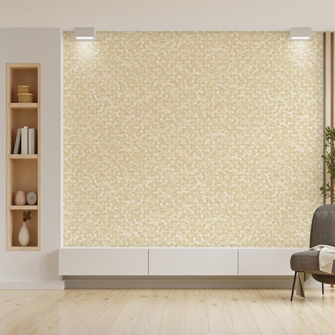 Veluce 3d hexagon gold Wallpaper