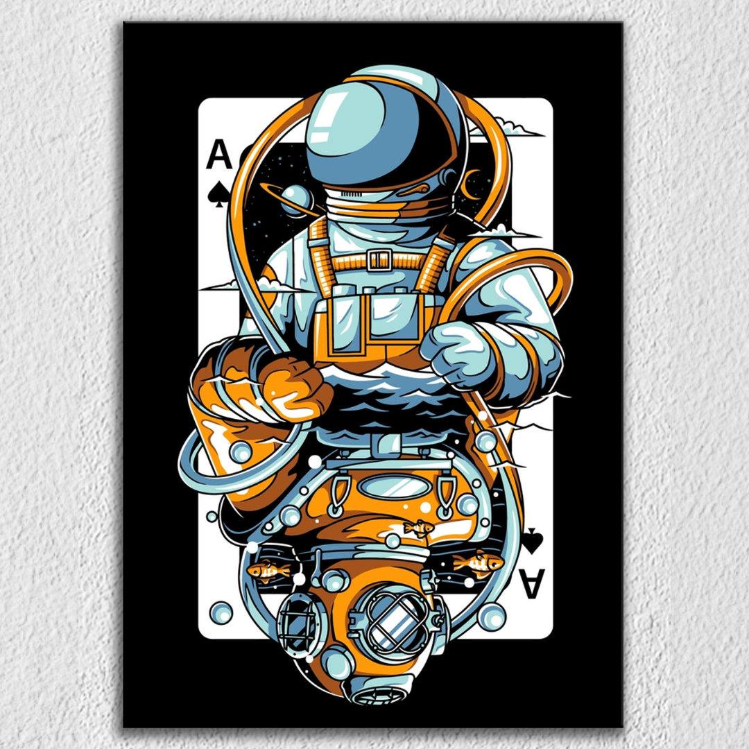 Astronaut Card Art