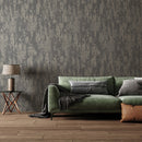 Silver Distressed Wallpaper