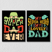 Super Dad Wall Art, Set Of 2