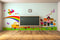 Kids Rainbow School Bus Wallpaper