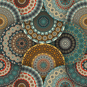 Multi Round Pattern Mandala Art Self Adhesive Sticker For Table
