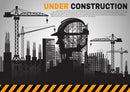Construction Infographic Wallpaper