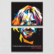 Nirvana Music Kurt Wall Art, Set Of 2